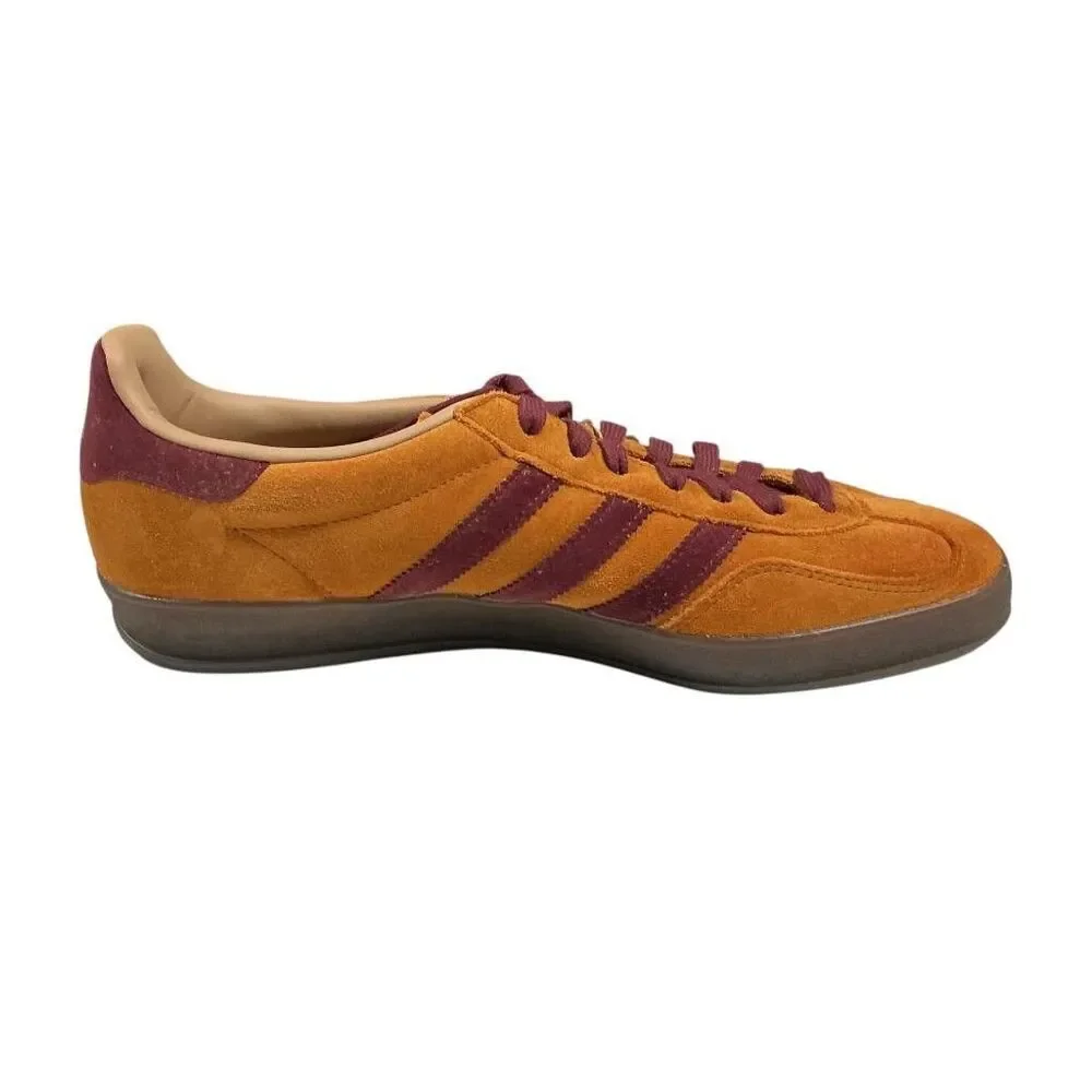 Adidas Gazelle Indoor Sneakers Mens 10 Craft Ochre Shadow Red Suede Gum Sole NEW